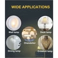 thumbnail image 4 of E14 LED Bulbs Pack of 5 E14 LED Bulbs, Frosted Flame Filament, Small Edison Screw Bulb SES C35, 4W (40W Equivalent), Warm White 2700K [Efficiency Class A+] E14 LED Bulbs, 4 of 5