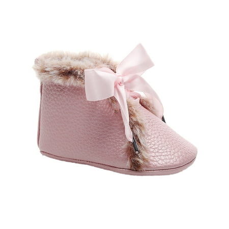 

Citgeett Newborn Baby PU Leather Bootie Infant Boy Girl First Walkers Sneaker Toddler Soft Sole Prewalker Shoes