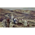 thumbnail image 2 of Tissot, James Jacques 32x20 Black Ornate Wood Framed with Double Matting Museum Art Print Titled - Christ Sending Out the Seventy Disciples Two by Two, 2 of 4