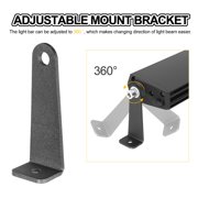 2-Pack Universal Mounting Bracket Side Mount Holder For 52 Curved LED Light Bar