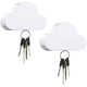 thumbnail image 1 of Gancho para llaves magnético blanco de 2 piezas para pared y nube, gancho para llaves magnético, gancho perfecto para el hogar y la oficina, fácil de instalar sin taladrar, 1 of 5
