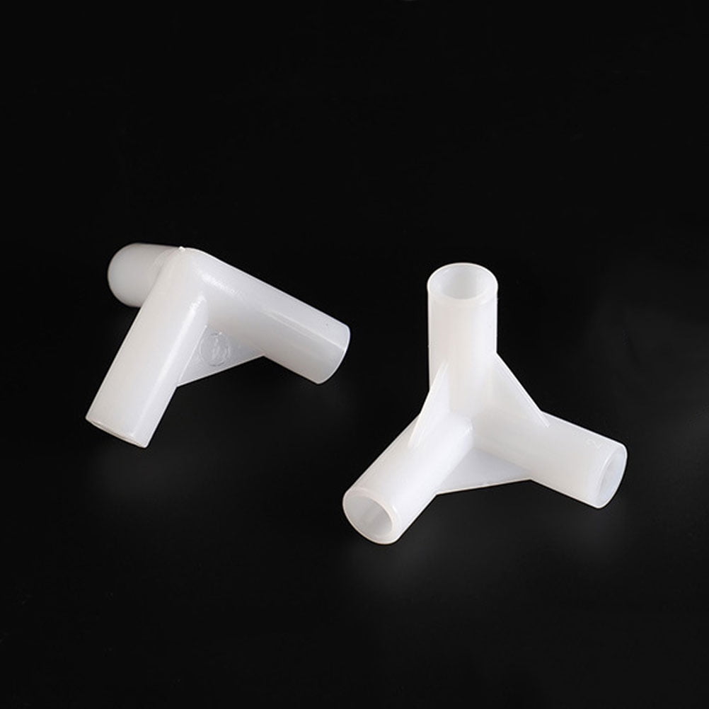 FOMIYES 30Pcs White Plastic Canopy Tent Fittings Kit Wear Resistant for Tent Frame Repair