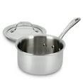 Calphalon Tri-Ply Stainless Steel Saucepan with Handle, 1.5-Quart Cover