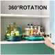 thumbnail image 3 of Estante giratorio estante de giradrículas almacenamiento cosmético no slip organizador de dormitorio bandeja para el gadget suministros para el hogar verde 360 ​​grados Inevent HA011511-02B, 3 of 7