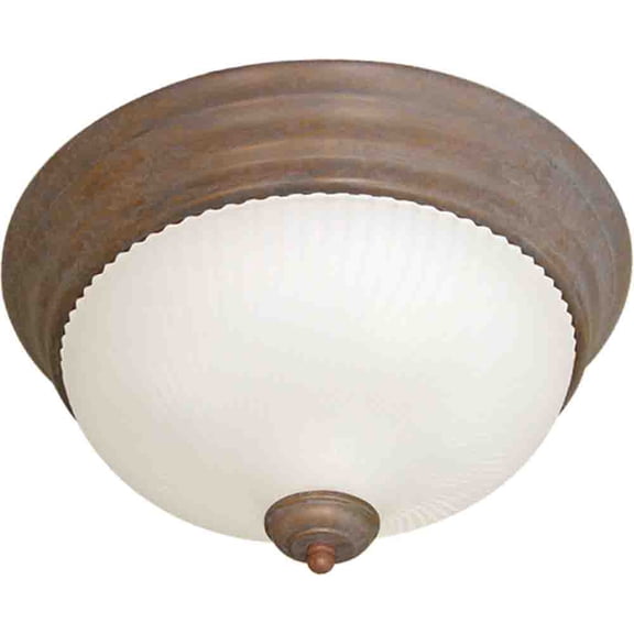 Volume Lighting 7720-22 1 Light 11" Flush Mount Ceiling Fixture - Prairie Rock
