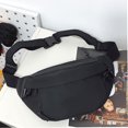 thumbnail image 1 of Bolsa de pecho para mujer de viaje informal Color sólido Simple para viajes Deportes (Negro) Likrtyny Para Estrenar, 1 of 9