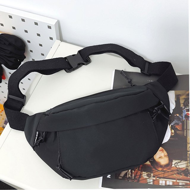 Bolsa de pecho para mujer de viaje informal Color sólido Simple para viajes Deportes (Negro) Likrtyny Para Estrenar