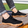 thumbnail image 2 of VeFlora Unisex Barefoot Minimalist Shoes, Wide Toe Box Zero Drop Sneakers, Breathable Non- Lightweight Casual Shoes for Trail Running Walking Hiking(Black/43), 2 of 9
