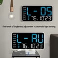 Practical Modern LED Timepiece Electronic Digital Wall Clock Space ...