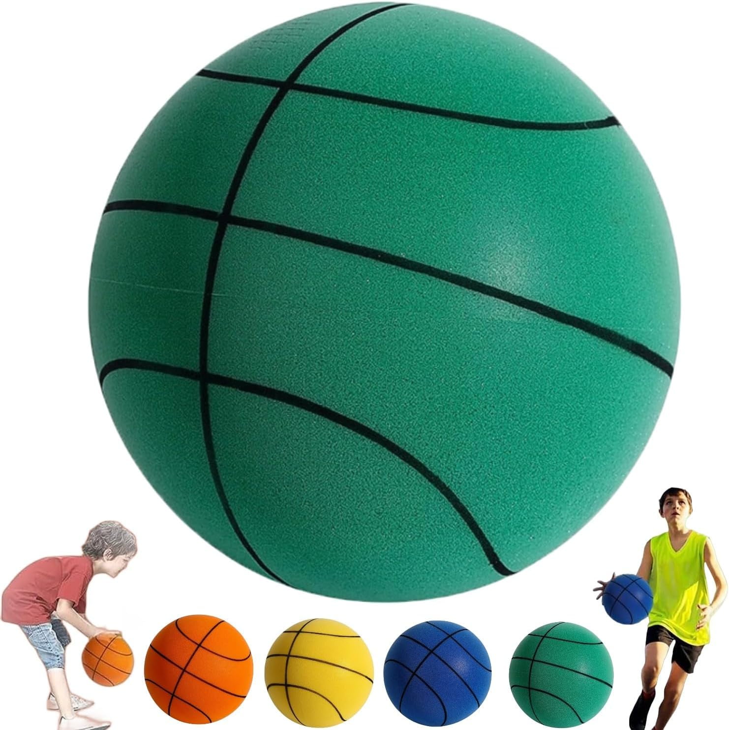 Ameiqa Silent Basketball, Silent Basketball Dribbling Indoor Foam  Basketball, Indoor Training Ball, Easy to Grip Quiet Ball for Various  Indoor