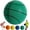 green, variant on Silent Basketball Foam Basketball Indoor Training Ball Uncoated High-Density Foam Ball Low Noise Basketball Training for Various Indoor Activities Easy to Grip Quiet Ball-8.26Inch