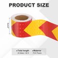 thumbnail image 2 of Uxcell Reflective Tape, Self-Adhesive Trailer Reflector Tape Waterproof Warning Sticker Yellow-red 2 Inch x 16 Feet, 2 of 6