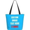 thumbnail image 3 of Custom Tote Bag With Logo Photo, Custom Bag, Personalized Shopping Bags Reusable Grocery Bags Bulk For Work Travel Gifts, 3 of 8
