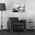 thumbnail image 4 of Epic Art 'Copenhagen Poster Black And White' by Linda Woods, Acrylic Glass Wall Art, 24"x16", 4 of 8