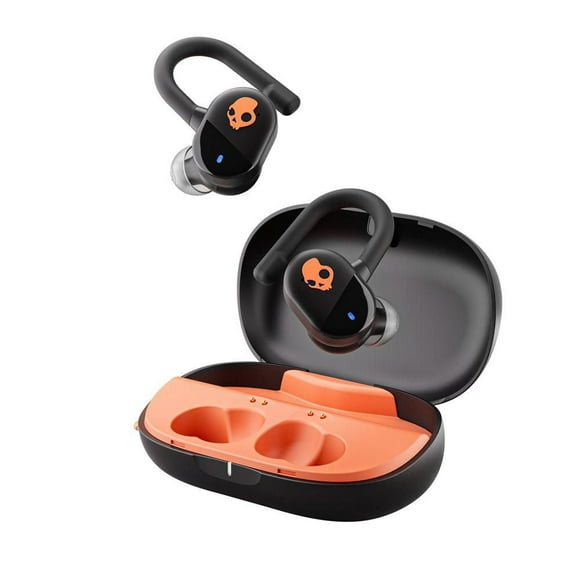 Skullcandy Push Play True Wireless Earbuds Black-Orange, Push Play XT