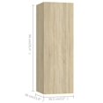 thumbnail image 5 of vidaXL 4 Piece TV Cabinet Set Sonoma Oak Engineered Wood, 5 of 5
