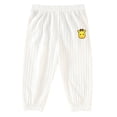 thumbnail image 3 of BXSRUTA Baby Cotton Casual Pants for Toddler Boys Girls Elastic Waist Breathable Loungewear with Cute Cartoon Print, 3 of 8