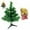 Multicolor, variant on ievspot Mini Artificial Christmas Tree with LED Lights Vibrant Color Realistic Looking Reusable Small Xmas Tree Desktop Decor