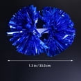 thumbnail image 2 of GOOHOCHY Sport Pompoms 1Pack Blue Round Shiny 30x14in Cheerleader Pompoms, 2 of 8