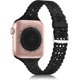 thumbnail image 1 of Correa de silicona compatible con Apple Watch, correa deportiva fina, estrecha, ahuecada y festoneada, correa de repuesto suave., 1 of 4