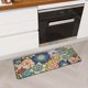 thumbnail image 1 of Alfombra de cocina Tubeamin, espuma viscoelástica floral, 44 x 120 cm, impermeable, 1 of 7