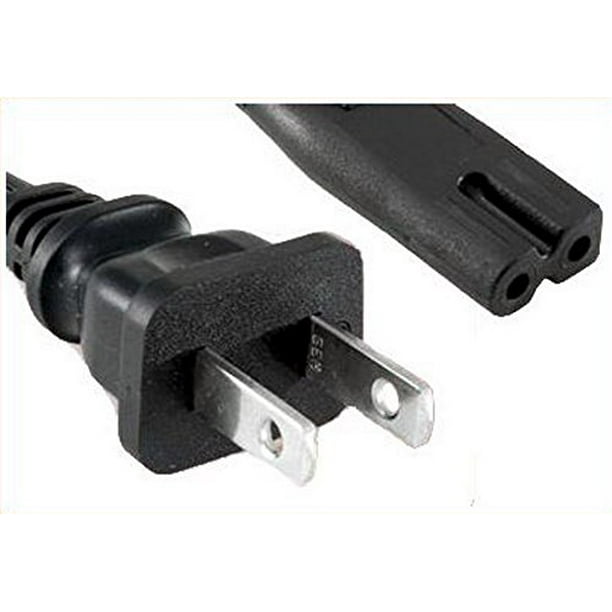 6Ft 2 Prong Polarized Power Cord for Arris Router Modem; Vizio, Sharp