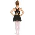 thumbnail image 5 of Arshiner Kid Girls Hollow Back Ballet Leotard with Skirt Sleeveless Dance Dresses, 5 of 9