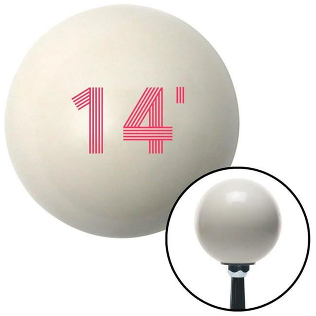 Pink 14 Year Retro Series Ivory Shift Knob with M16 x 1.5 Insert Shifter Auto Brody
