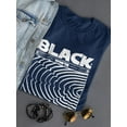 thumbnail image 3 of Black Whyte Techno Style T-Shirt Women -Image by Shutterstock, Female 4X-Large, 3 of 4
