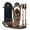 Orange, variant on G2 25Inches Light Weight Snowshoes, with Special EVA Padded Ratchet Binding, Heel Lift, Toe Box, Flexible Pivot Bar, Durable Back Strap, Set with Trekking Poles(Blue)