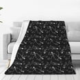 thumbnail image 1 of Balery Cute Skull Manta de Felpa Suave y Acogedora – Cobija de Franela Aterciopelada para Cama, Lavable y Cálida para Sofá, Mascotas, Transpirable-40"x30", 1 of 7