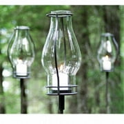 Pangaea Home & Garden DS-C3052-SET1 62-in Garden Stake with Love Torch Set-1 - Pewter