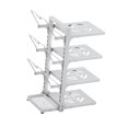thumbnail image 2 of Estante de sartén ajustable debajo del fregadero moderno de 4 niveles estante de almacenamiento para gabinete de cocina para bandejas, 2 of 9