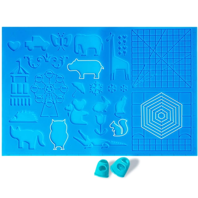 Plantilla de silicona de dibujo creativo a juego, varios patrones adecuados para principiantes 3D/niños/regalos para adultos tablero auxiliar de juguetes 3D Zhivalor 222824-1