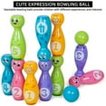 thumbnail image 5 of Children's Soft Bowling Set With 10 Numbered Pins And 2 Lightweight Balls Safe Indoor Outdoor Toddler Toy For Ages 2-5 Christmas Birthday Gift, 5 of 8