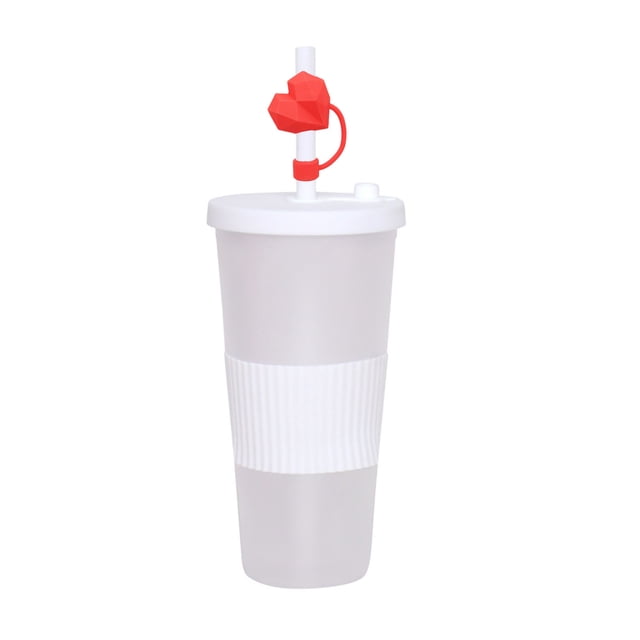 Capuchon en Silicone Paille pour la Saint-Valentin Tête de Protection Réutilisable Compatible avec 6-10mm pour un Usage Polyvalent