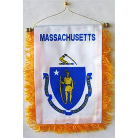 Massachusetts Window Hanging Flag