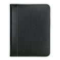 thumbnail image 4 of Samsill Contrast Stitch Leather Zipper Padfolio, 8.5"x11" Writing Pad Included, Black, 4 of 6