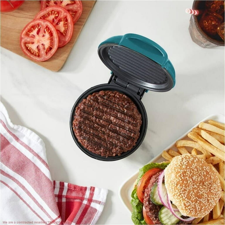 DASH Mini Maker Portable Grill Machine + Panini Press for Gourmet Burgers,  Sandwiches, Chicken + Other On the Go Breakfast, Lunch, or Snacks with
