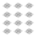 thumbnail image 4 of 100 parches adhesivos reflectores de resina con láminas reflectantes autoadhesivas para estudio con estación total de 2 x 2 cm, 4 of 15
