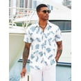 thumbnail image 5 of COOFANDY Hawaiian Button Down Shirt for Men Beach Vacation Essentials Summer Top Shirts, 5 of 6