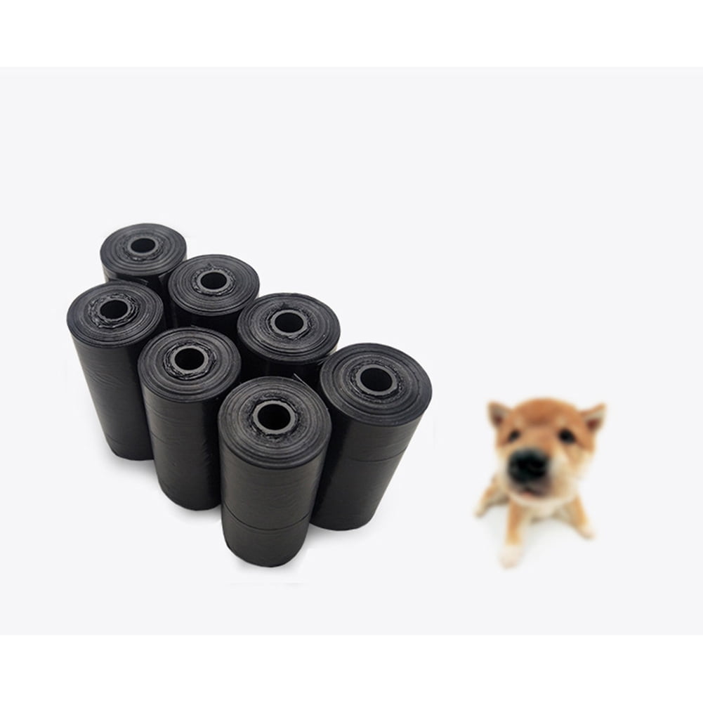 Yesfashion Biodegradable Trash Bag Garbage Bag with Fragrance for Pet Dogs Cats Poop Bags Black