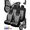 thumbnail image 6 of Car Seat Covers Full Set Universal 5 Seats 9 Piece Set Embroidered Car Seat Cover Set Memory Foam Cushion, 6 of 8
