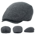 thumbnail image 5 of D-GROEE Men's Flat Cap Durable Gatsby Newsboy Lvy Irish Hats Driving Cabbie Hunting Cap, 5 of 7