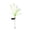 White, variant on Calla Lily Solar Flowers Outdoor Waterproof - Decorative Solar Lights Outdoor for Garden Yard Pathway, Grave Flowers for Cemetery,Mother's Day, Father's Day, Memorial Day 1pc White