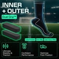 thumbnail image 2 of Calcetines de fútbol LUX Sports Dual Grip antideslizantes y cómodos, 2 of 7