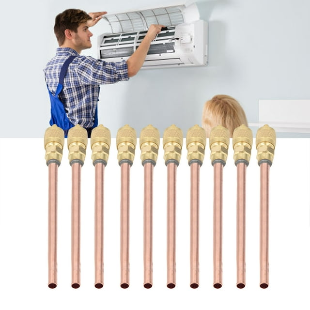 Access Service Valve, Easy Installation 10PCS Charge Needle Valve for Freezer