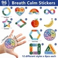 thumbnail image 2 of Adhesivos sensoriales ZOIIWA Breath Calm Anxiety, 96 unidades, 2 of 7