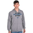 thumbnail image 5 of US Air Force Airman My Hero My Mom Zip Up Hoodie Men's Women's Brisco Brands L, 5 of 6