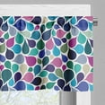 thumbnail image 5 of Ambesonne Abstract Valance & Curtain, Colorful Raindrops, 55"x24", Multicolor, 5 of 6